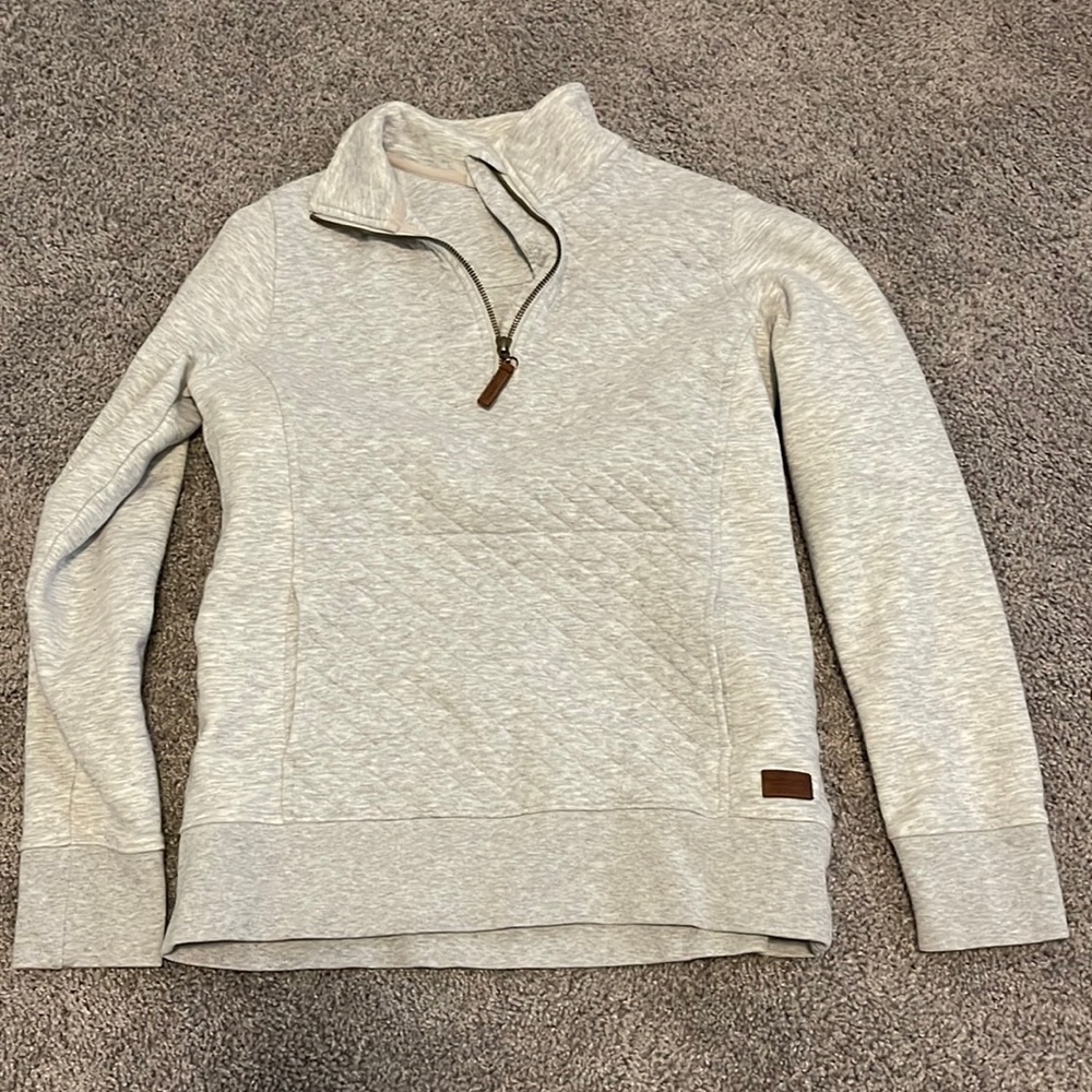 LL Bean 1/4 Zip Sweatshirt Quilted